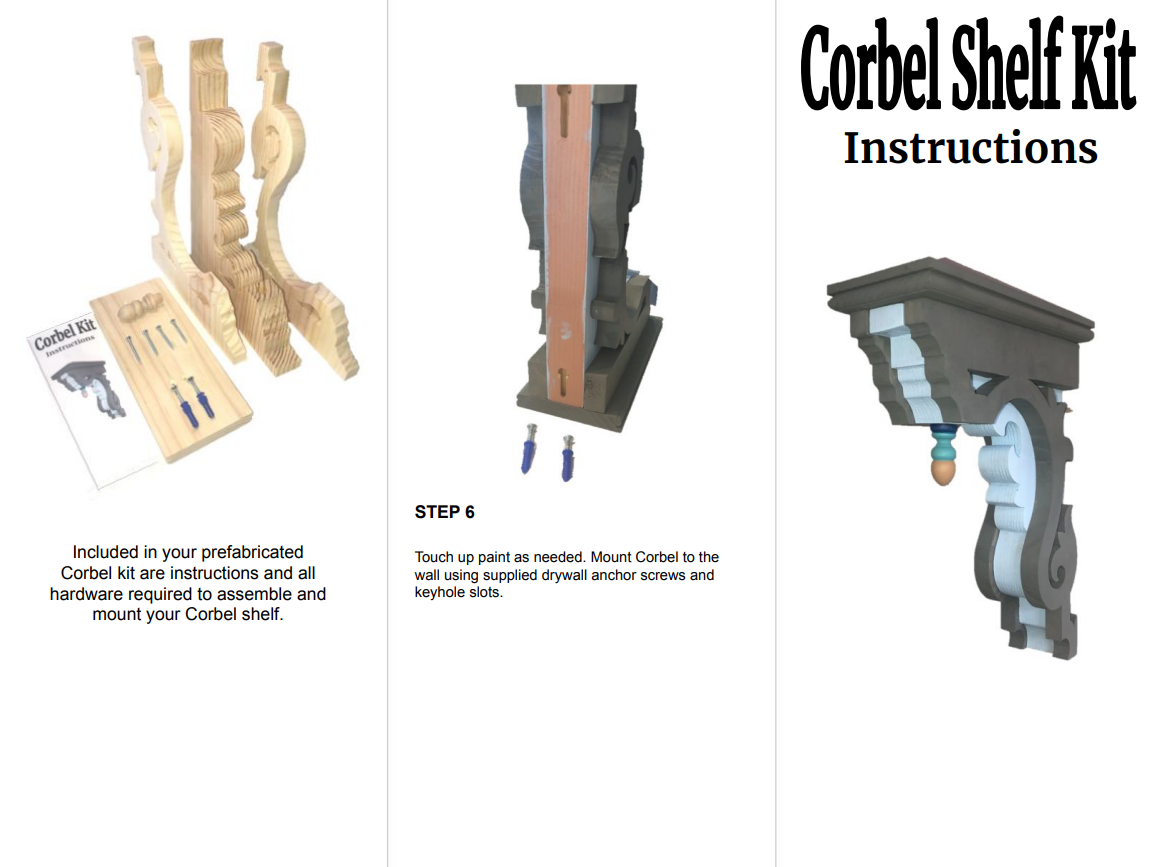 XL Corbel Shelf Kit