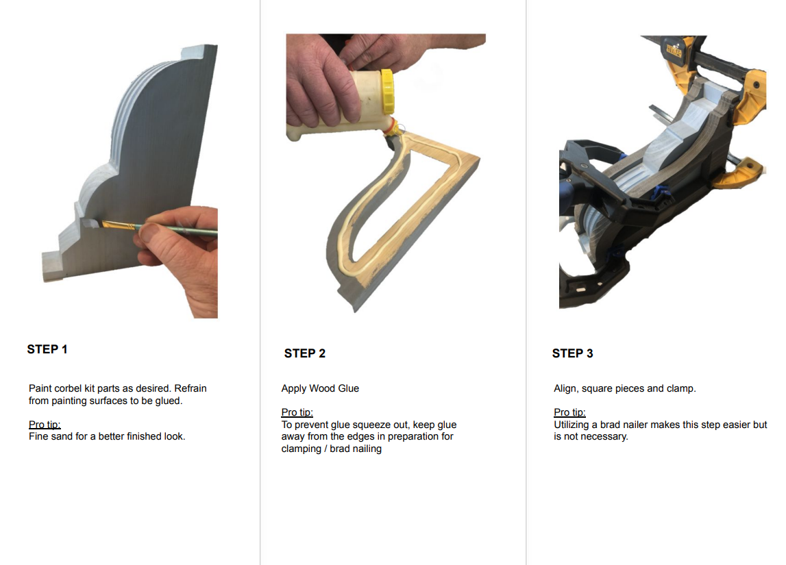 Large Corbel Shelf Kit